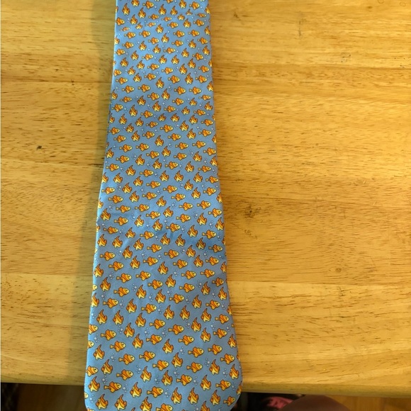 Blue and Orange Patterned Men's Tie‎ - Picture 1 of 4